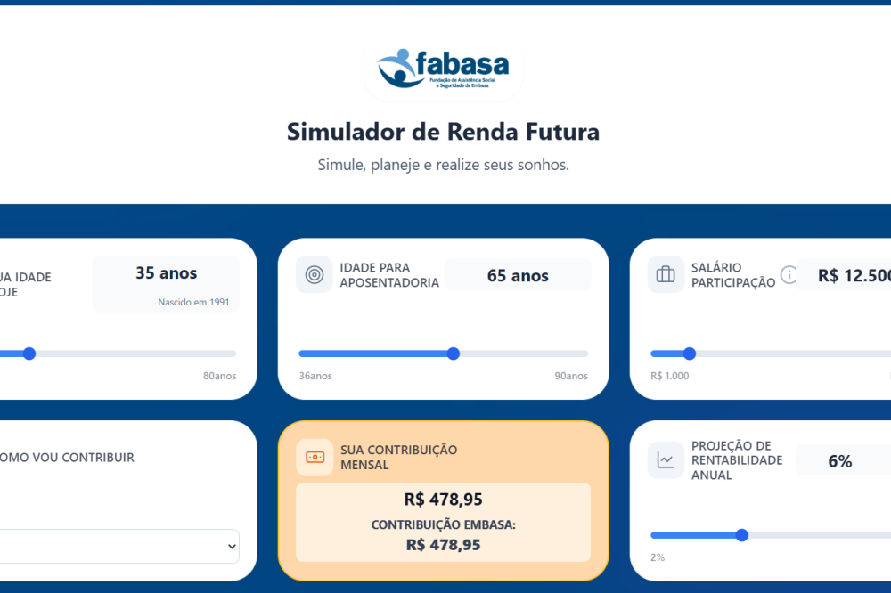 Simulador de renda futura